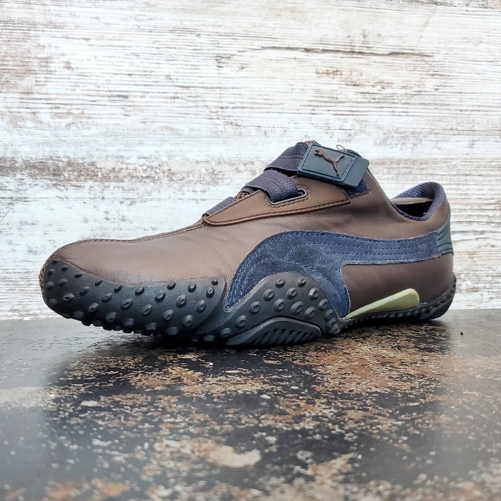Mens Puma Mostro Athletic Shoes Sz 10.5 M Used 342029 35 Brown Leather